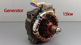 How to Make 220v 15kw Free Electric Energy With a Washing Machine Motor