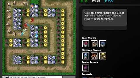 flash element td tower defense game