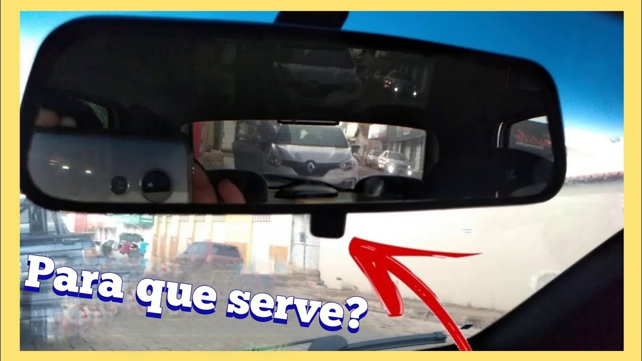 Para que serve esse botão embaixo do retrovisor interno do carro ...