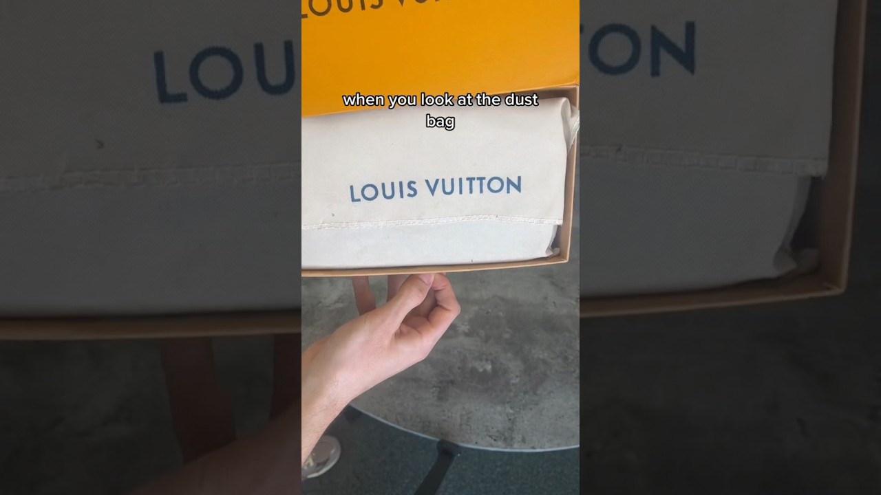 lv dust bag and box