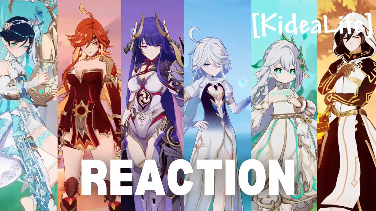 Kidea Reacts To Genshin Mods Skins