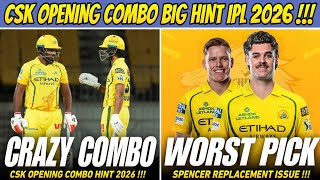 Sanju Samson & Ruturaj Opening Combo Coming Spencer Johnson Replacement Issue Ipl 2026
