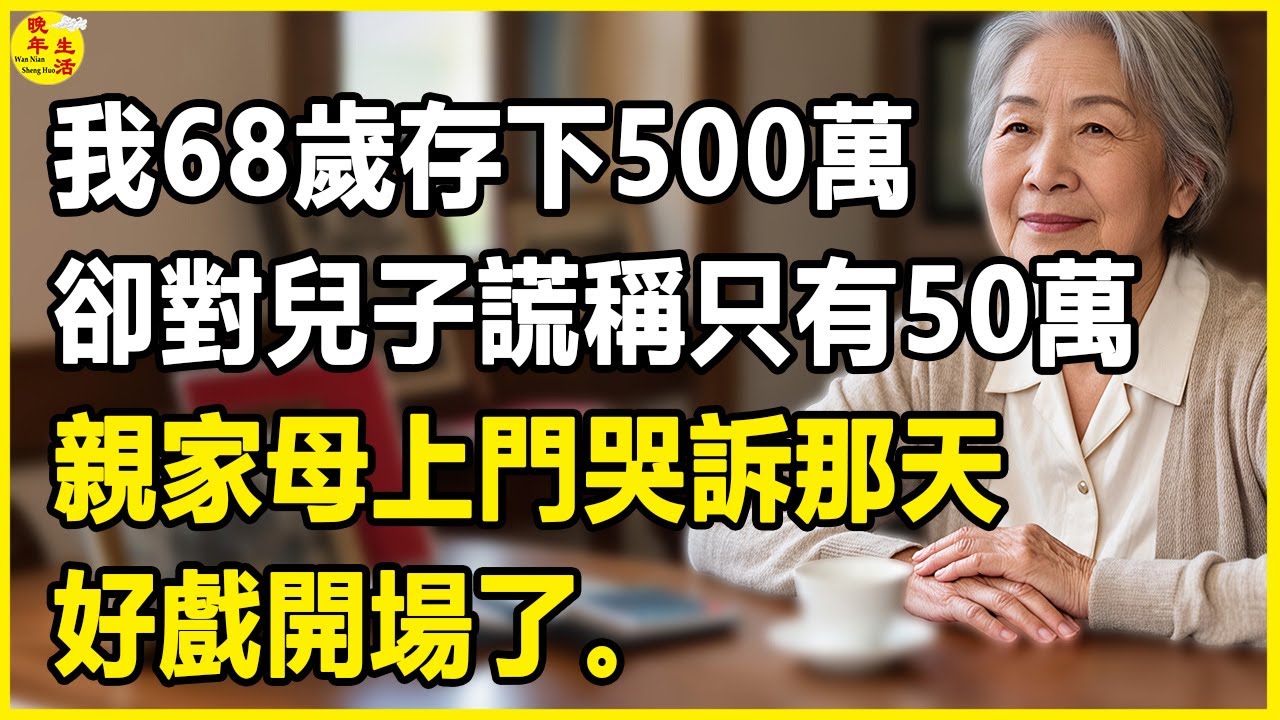 我68歲，存下500萬，卻對兒子謊稱只有50萬，親家母上門哭訴那天，好戲開場了。 #晚年生活 #中老年生活 #為人處世 #生活經驗 #情感故事 #幸福人生 #上了年紀該明白的事