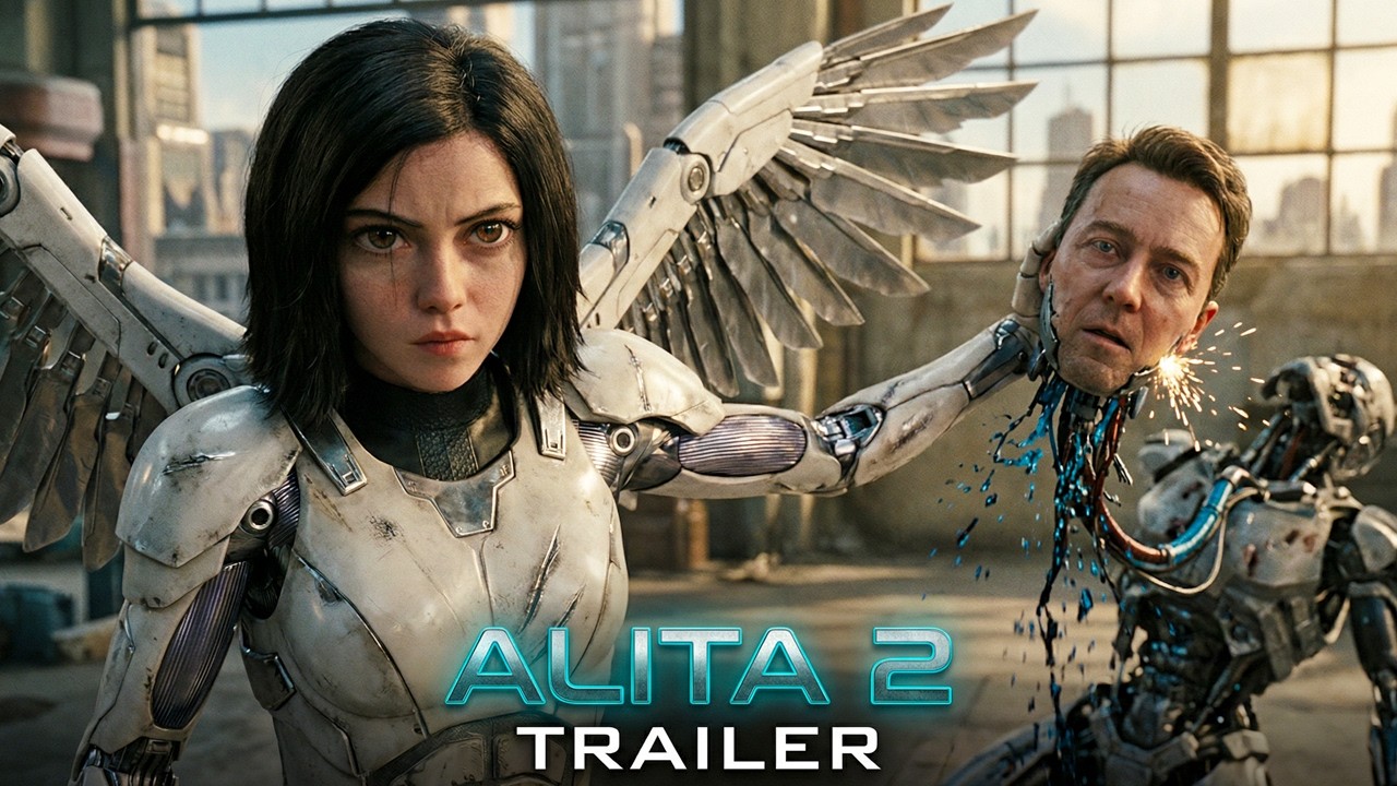 Alita 2 : Fallen Angel (2027) – Rosa Salazar, Charlize Theron & Edward Norton | Concept Trailer