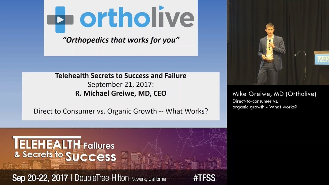 Direct-to-consumer vs. organic growth - What works? | Mike Greiwe, MD (Ortholive)