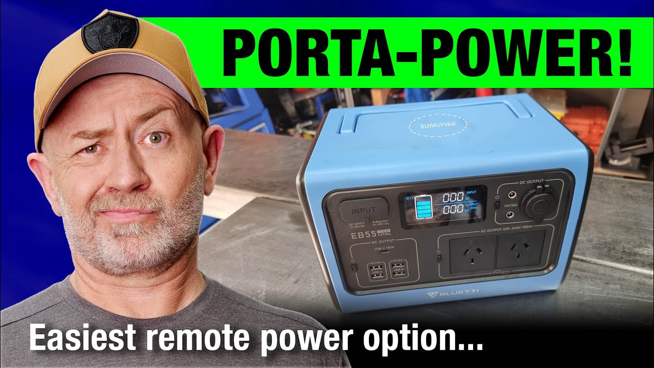 Bluetti EB55 portable power station review, for 4X4s, caravans & boats | Auto Expert John Cadogan