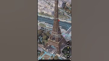 🥰🥰Virtual Tour -Eiffel Tower 🗼😁 On Google Earth 🌎 #shorts