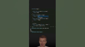 Overloaded Methods with Different Return Types #java #shorts