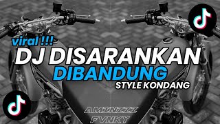 DJ DISARANKAN DI BANDUNG STYLE KONDANG RONA PROJECT | DJ TIKTOK TERBARU 2025!!! 