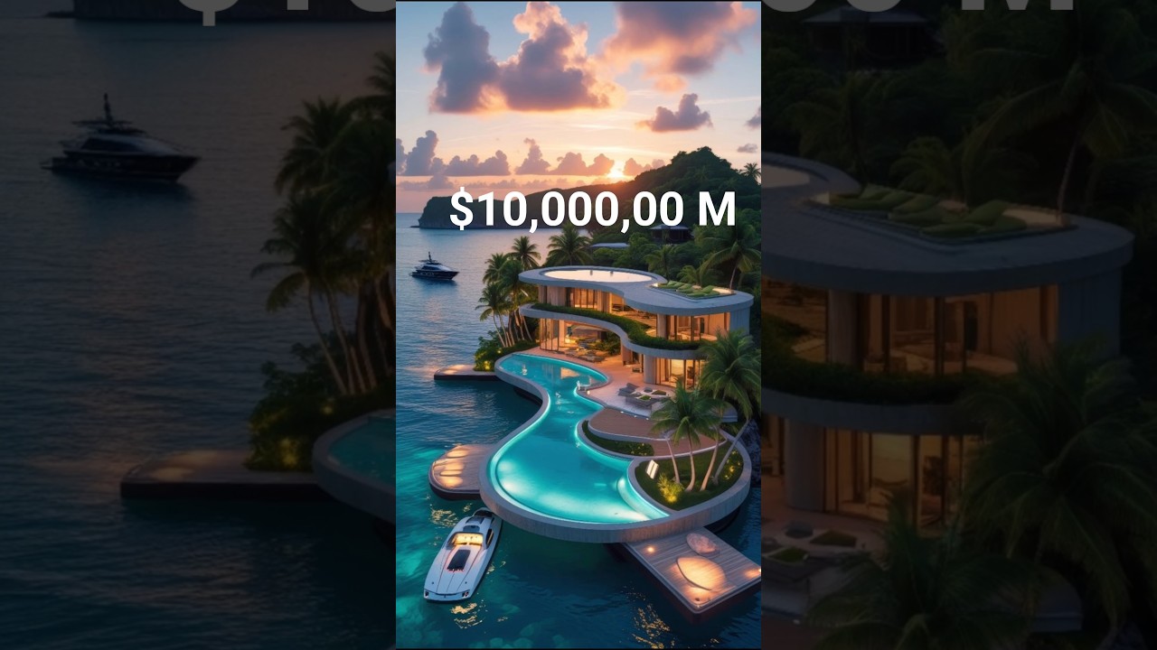 You’ve never seen 😱......... welcome to the most luxurious $35M Oceanfront Smart Mansion Tour🌴🏡....