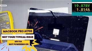 Macbook Pro A1708 20V 0A, not powering on. Lets walk through this together!