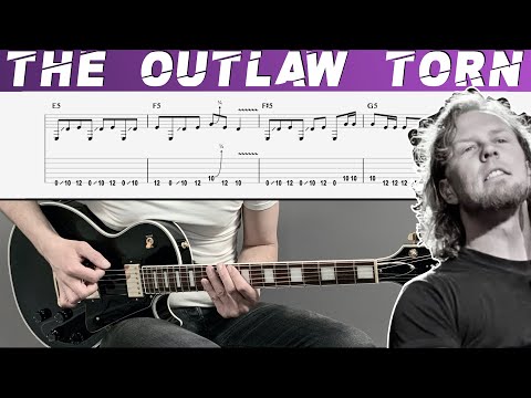 METALLICA - THE OUTLAW TORN (Guitar cover with TAB | Lesson)