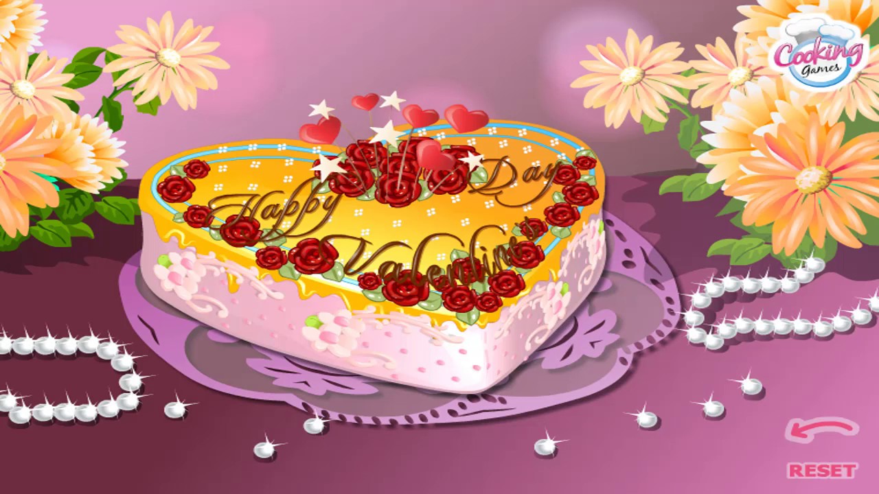 Cooking Games For Girls | Heart Shaped Cake - YouTube