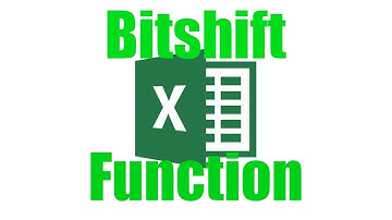 How To: Use The Bitshift Function in Excel