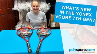 Introduction to Yonex's 7th Generation VCore tennis rackets by the tennis experts at pdhsports.com