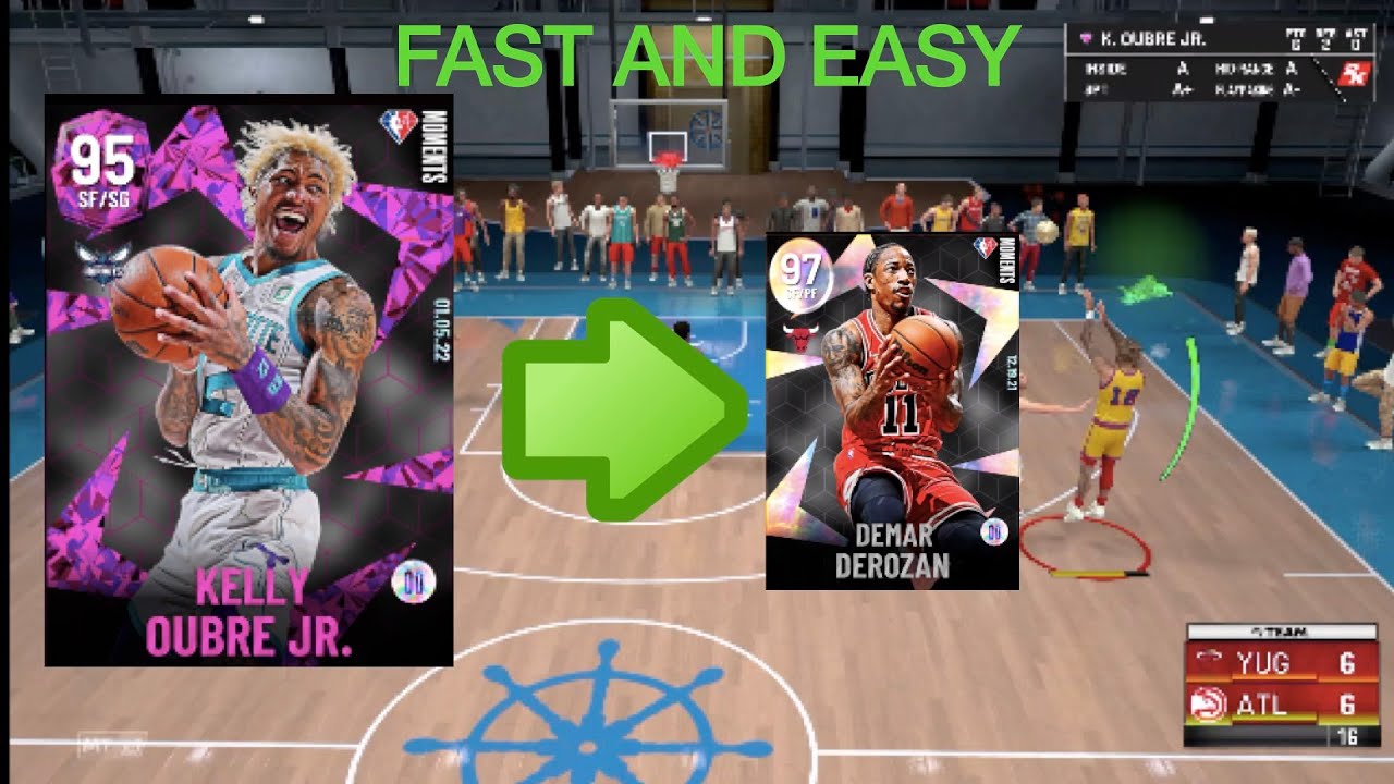 HOW TO MAKE 9 THREES AND REBOUND WITH PINK DIAMOND KELLY OUBRE! NBA 2K22 MYTEAM!