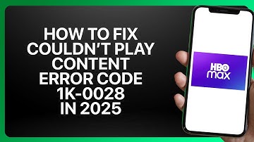 How To Fix Couldn’t Play Content – Error Code 1K-0028 in HBO Max 2025! Tutorial