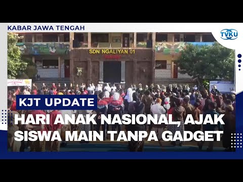 Hari Anak Nasional, Siswa Diajak Berhenti Bermain Gadget dan Dikenalkan Permainan Tradisional
