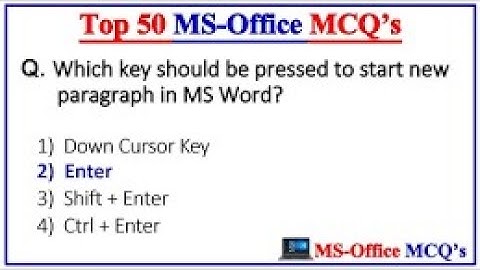 Part-2 Top 50 MS Office mcq Questions and Answer | Microsoft Office | MS Office Word