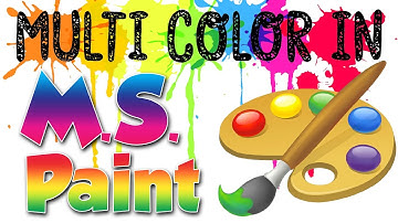 How To Multi Color a Text in MS Paint