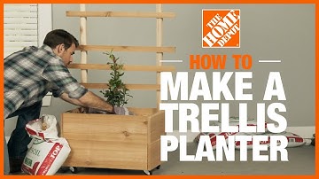 How to Make a DIY Trellis Planter | Edible Gardening | The Home Depot
