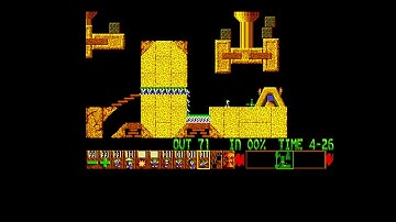 Lemmings Tricky Level 23 Walkthrough Amiga