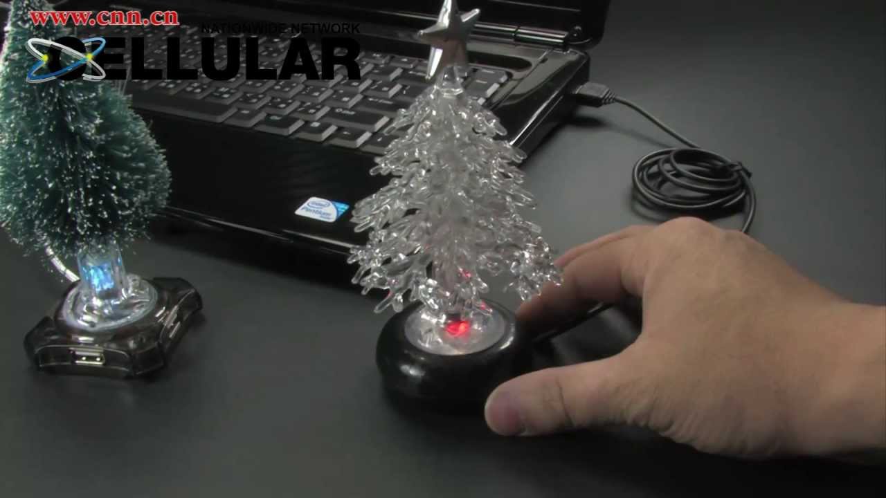 Decorative USB lightup Christmas tree hub YouTube
