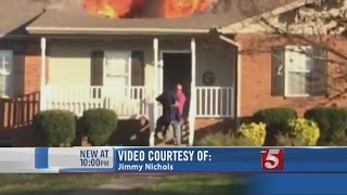 Off Duty Firefighter Rescues Dog From Fire