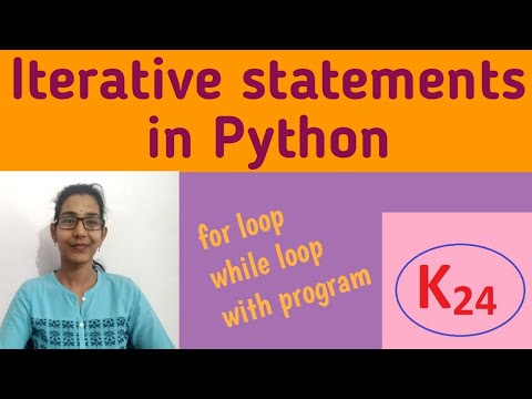 Iterative Statement in Python| for and while loop