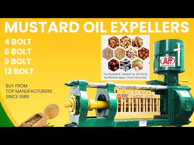 Commercial Expeller 9 Bolt Cold Press Ground Nut Oil Extracting