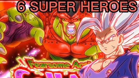 CELL MAX MISSONS DONE: 6 Super Heroes and Win within 5 turns | Dragon Ball Z Dokkan Battle