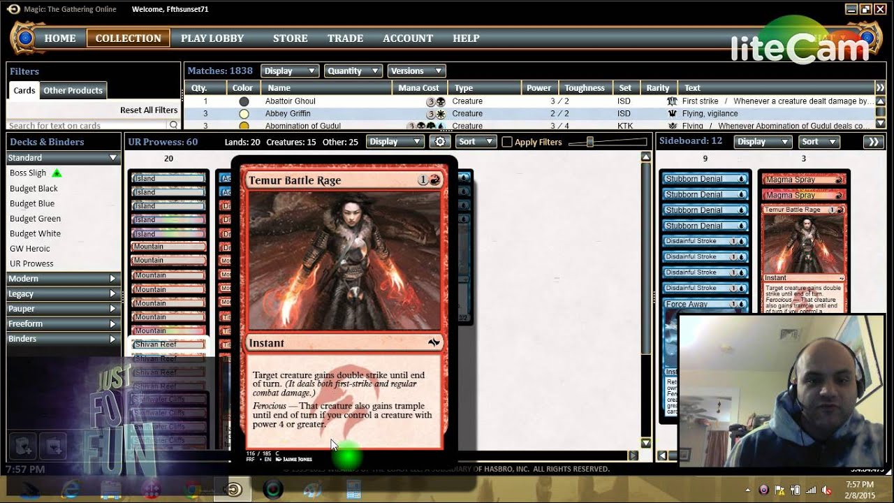 Standard UR Prowess aka Shaolin Monks Deck Tech mtgo magic the ...