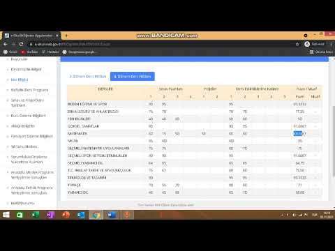 E okul notlarını degiştirme 2022-2023 (Tamamen Kalıcı)
