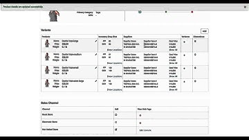 OFBiz Demo: Managing Product Details Through The Merchandising Application