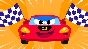 [ES, PT Sub] Zoom Zoom Racing Car ♪ | I’m the Fastest Racer! | Nursery Rhymes | Car Songs★TidiKids