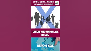#6 Union & Union All in SQL #sql #union #tutorial #sqlserver #sqltutorial #sqlinterviewquestions