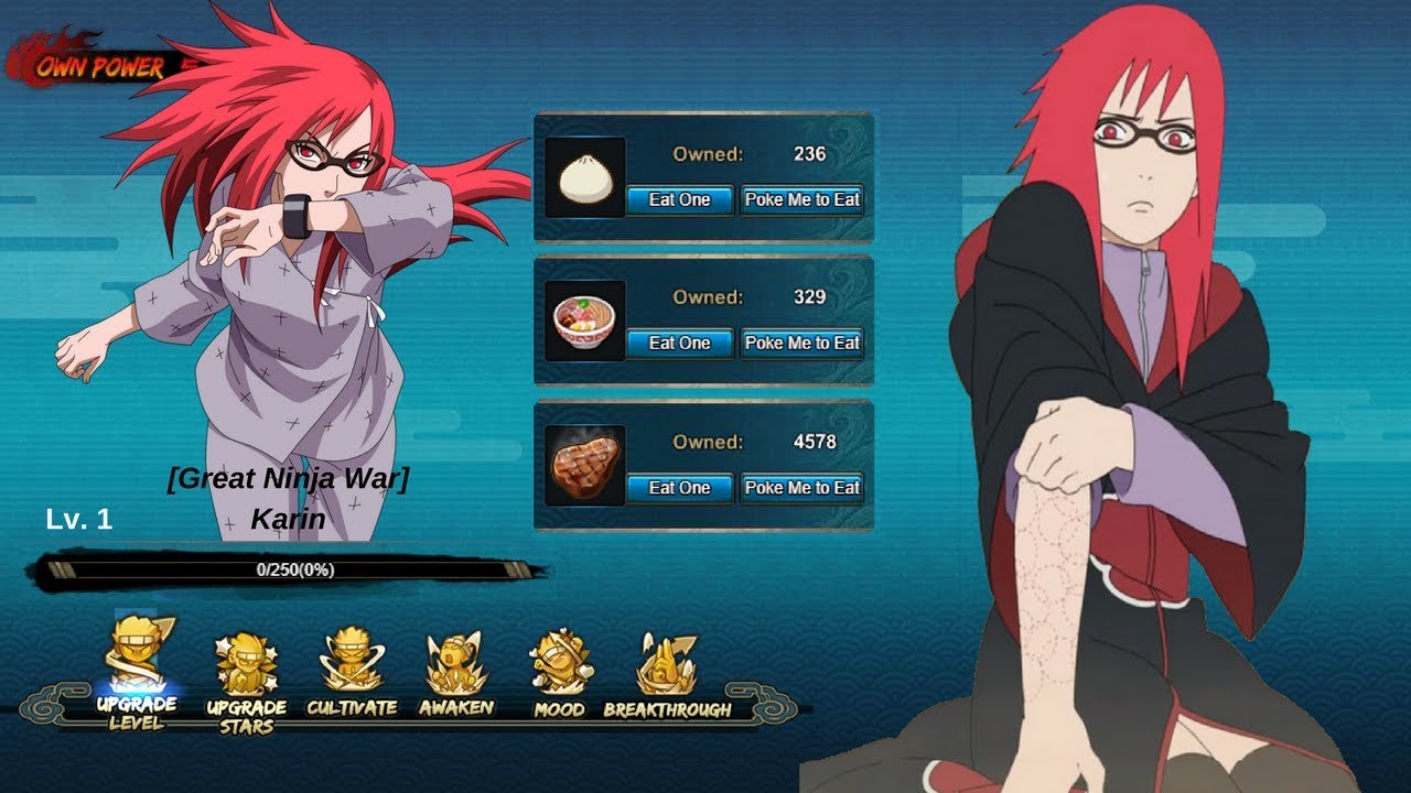 Naruto Online What I Want 14 Karin Great Ninja War By