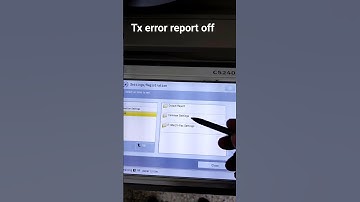 how to off Tx report in canon advance C5240 C5030