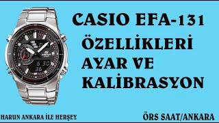 CASIO EFA-131 AYAR VE ÖZELLİKLERİ