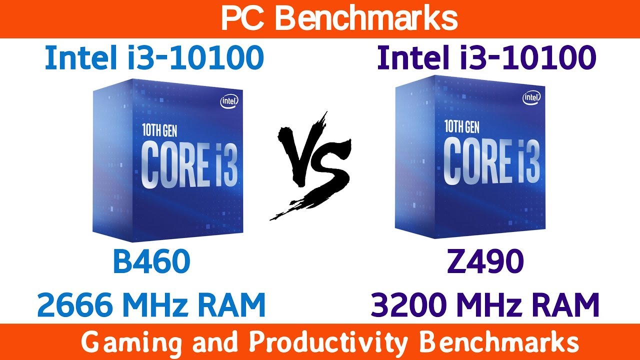 Intel i3 10100 Z490 vs B460 Benchmarks