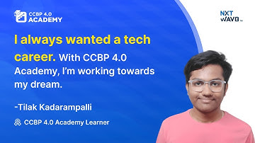 Transforming Dreams into Reality: Building Skills For My Dream Tech Career With NxtWave Academy!