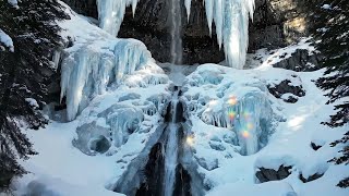 Ice Cascade | Frozen Waterfall — 1 Hour Relaxing Nature Ambience