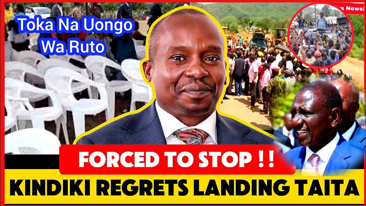 NO PEACE IN TAITA TAVETA AS KINDIKI FORCED BY RESIDENTS TO END HIS RALLY ABRUPTLY OVER RUTO'S LIES!