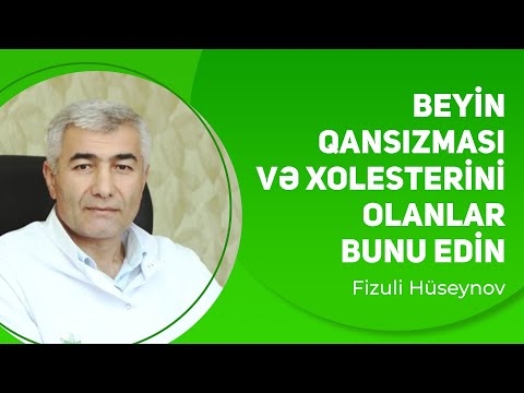 Beyin qansızması və xolesterini olanlar bunu edin | Fizuli Hüseynov