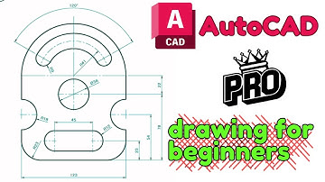 AutoCAD 2d Drawing for Beginners #autocaddrawing