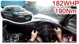 Insane Proton Wira 4G93 NA | Malaysia #POV [Genting Run 冲上云霄] [CC Subtitle]