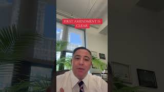 FIRST AMENDMENT IS CLEAR