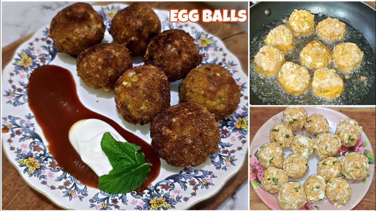 5 Minutes Easy Egg Balls Egg Balls Recipe Snacks Recipe Egg