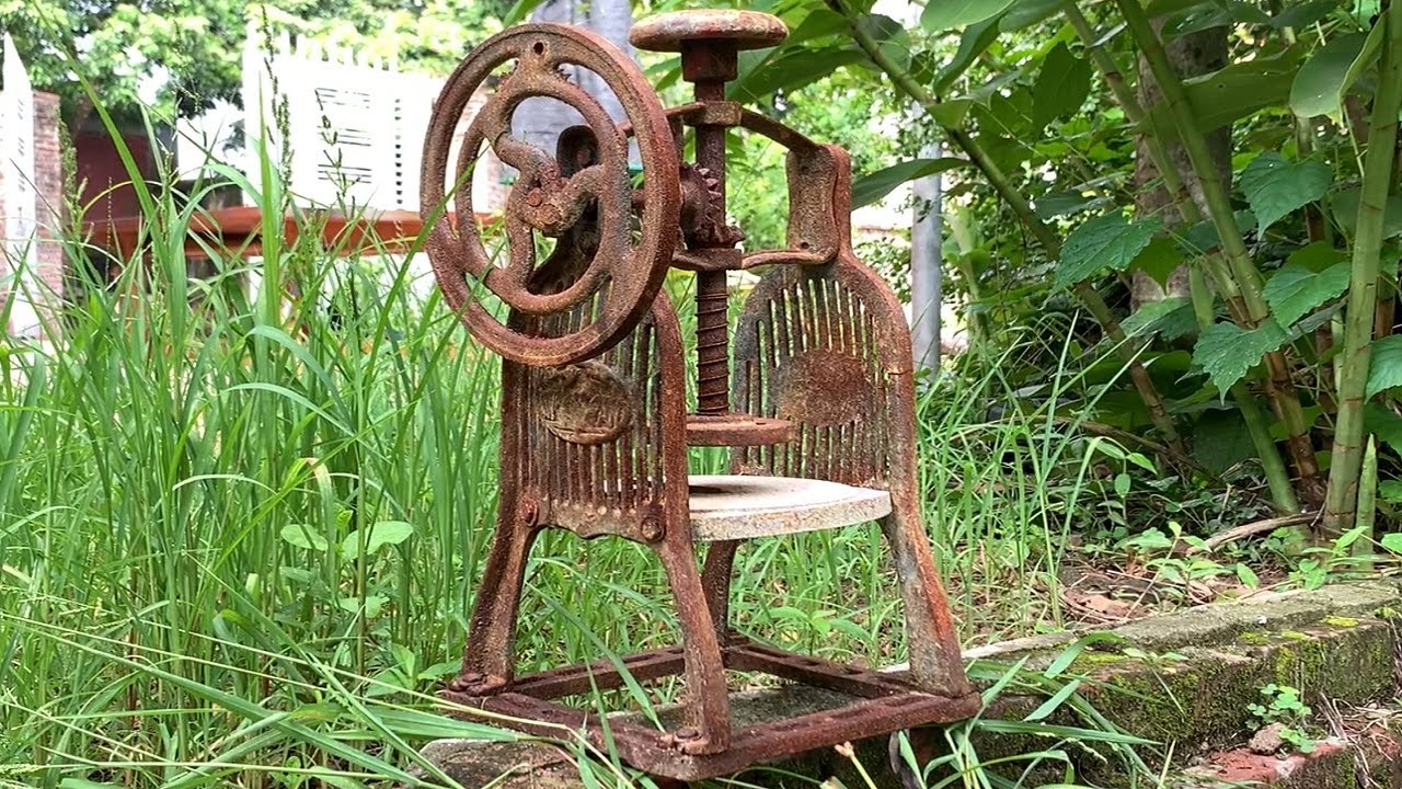 Restoration Of The Classic Manual Ice Shaver // Perfect Restoration Skills You've Never Seen