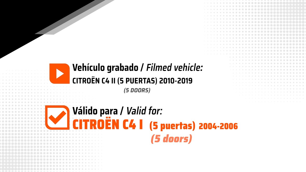 Citroën C4 I 5 puertas 2004-2006 Montaje de enganche (984)